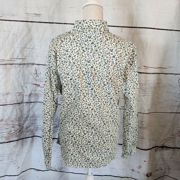 Dubarry of Ireland Brookline Button Front Floral Top Size 12 NWT - Picture 3 of 7